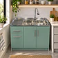 Mueble de Cocina Melamina Verde Hada Izq 120x52x90 cm - Miniatura 2