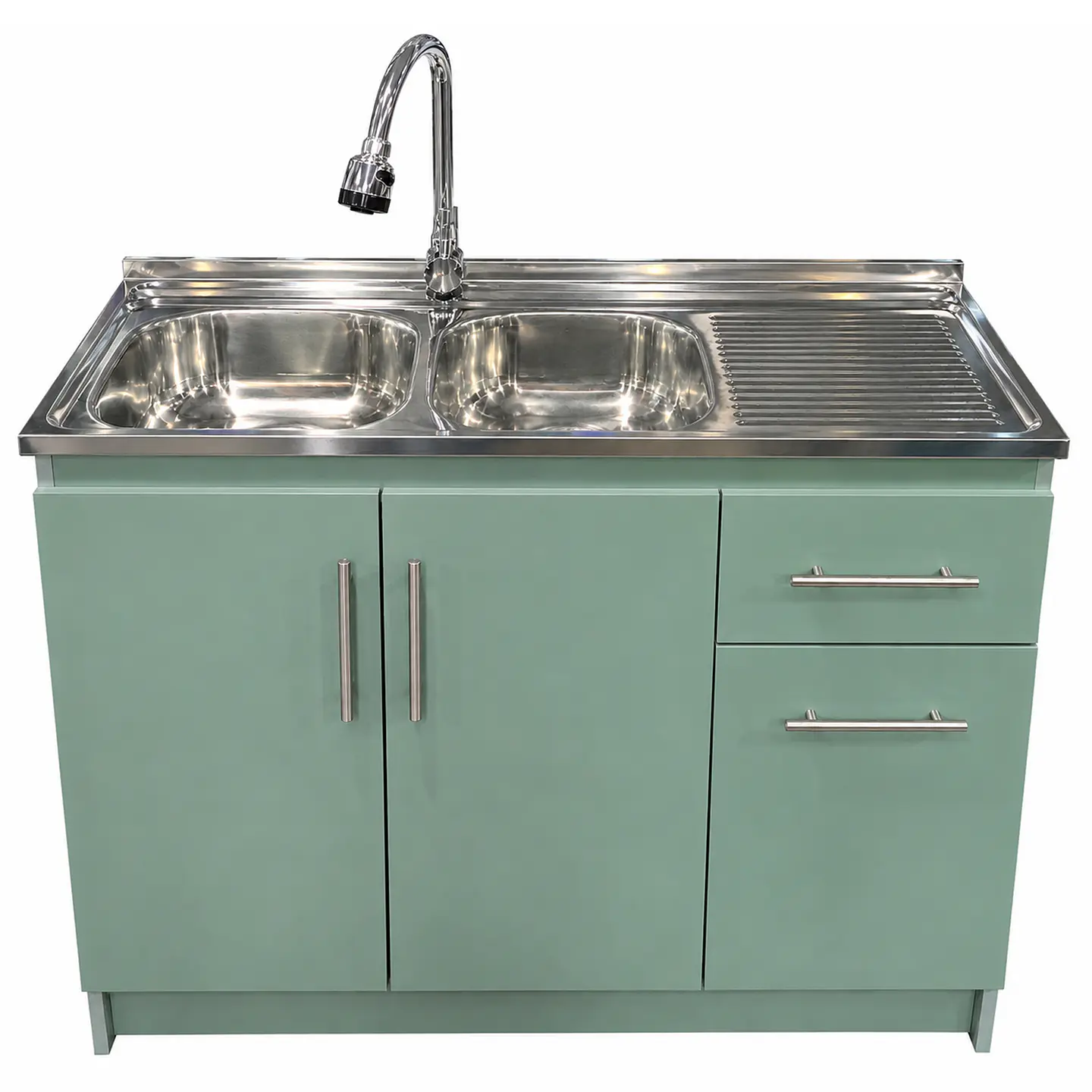 Mueble de Cocina Melamina Verde Hada Der 120x52x90 cm 1