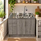 Mueble de Cocina Melamina Roble Gris Izq 120x52x90 cm - Miniatura 2
