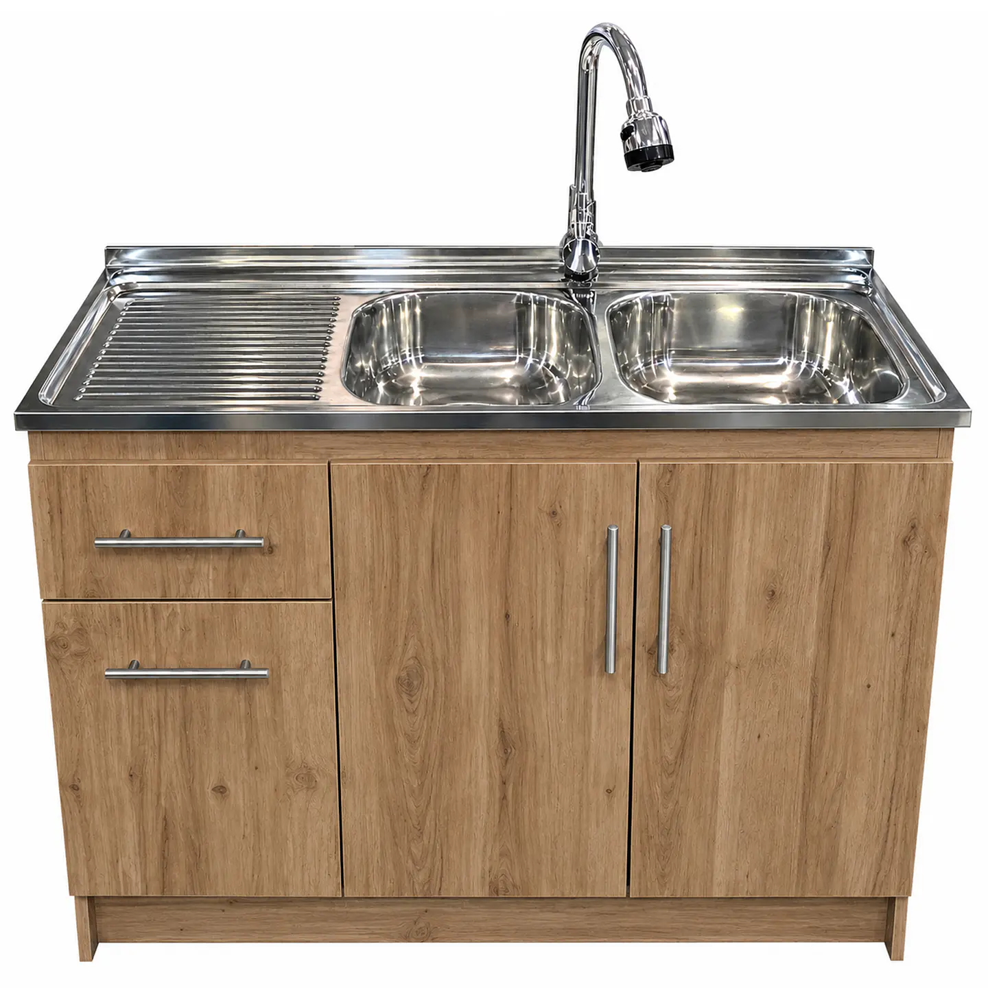 Mueble de Cocina Melamina Roble Rustico Izq 120x52x90 cm 1