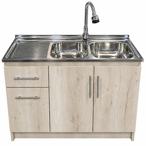 Mueble de Cocina Melamina Toscana Izq 120x52x90 cm