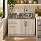 Mueble de Cocina Melamina Toscana Izq 120x52x90 cm - Miniatura 2