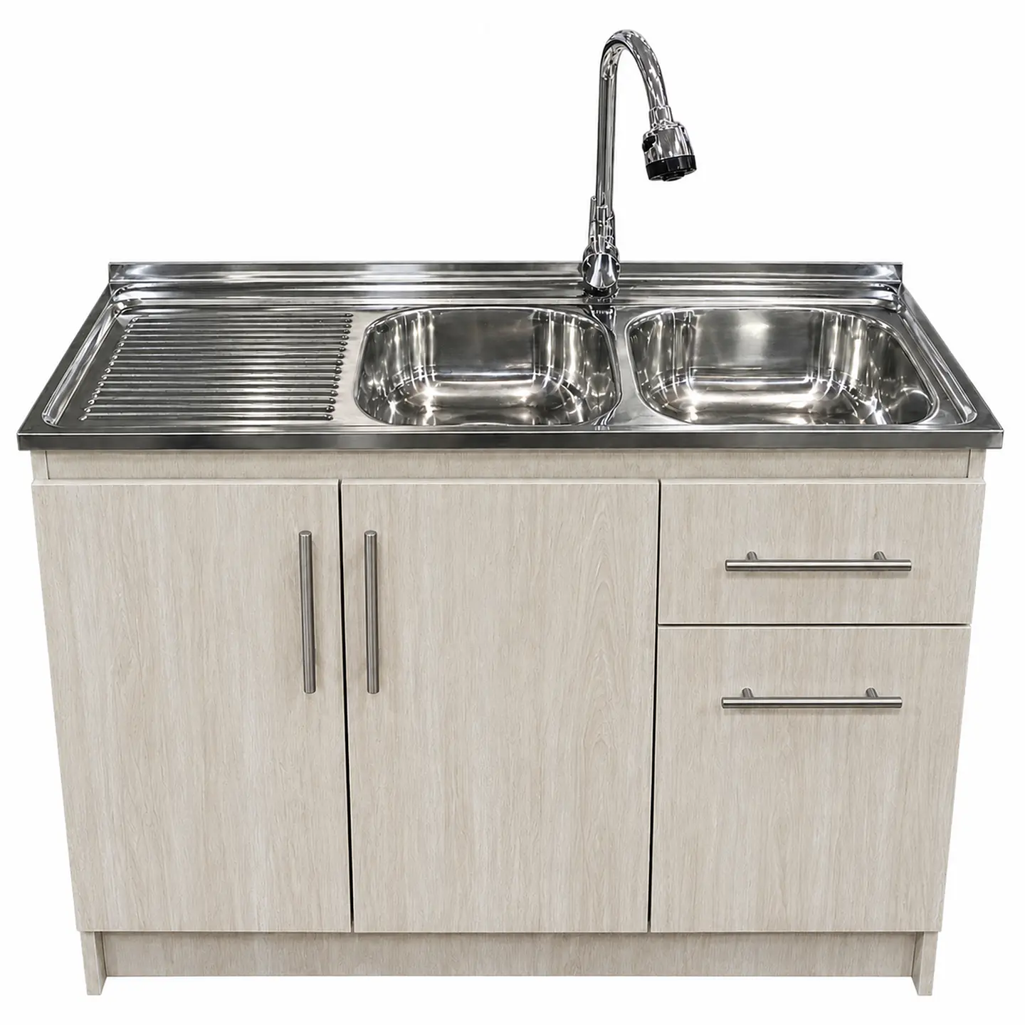 Mueble de Cocina Melamina Roble Nórdico Izq 120x52x90 cm 1