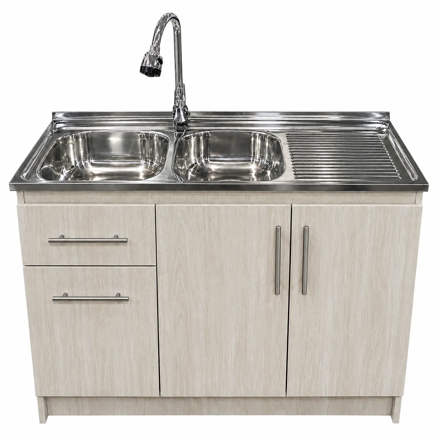 Mueble de Cocina Melamina Roble Nórdico Der 120x52x90 cm 1