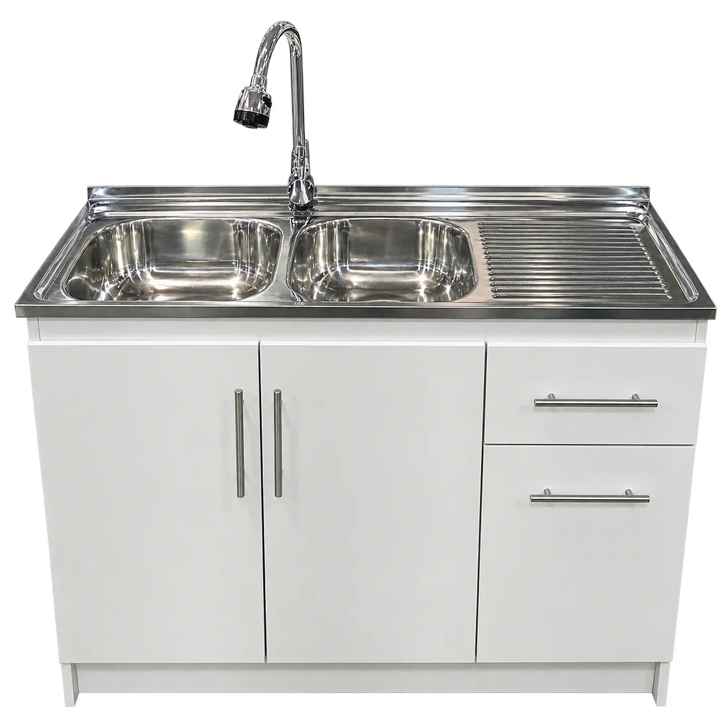 Mueble de Cocina Melamina Blanco Der 120x52x90 cm 1