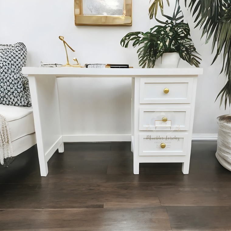 Escritorio Rústico 3 cajones 1