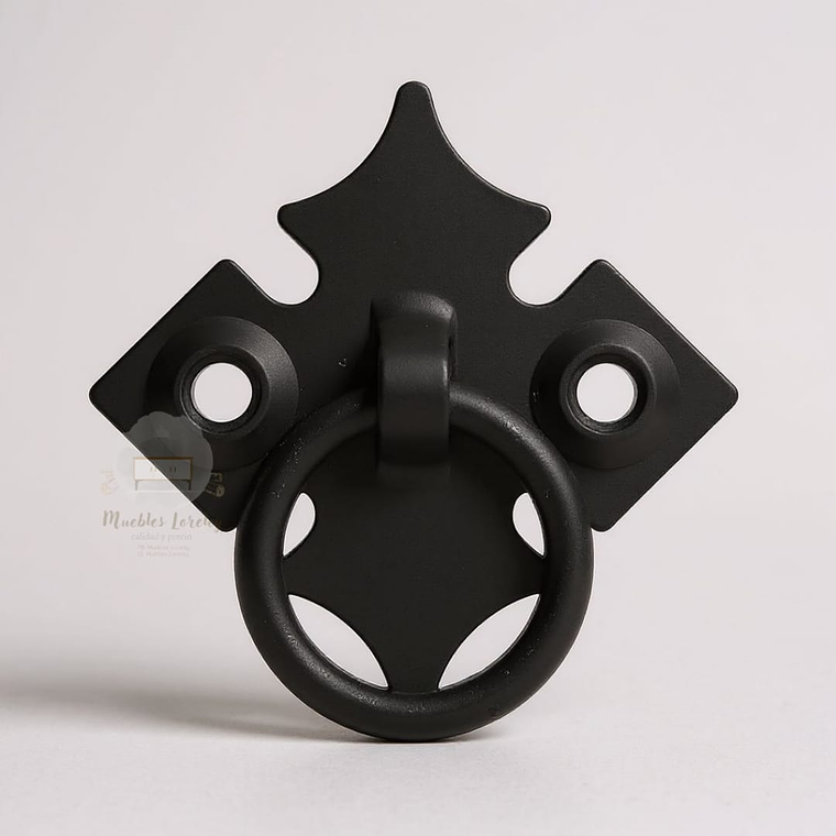 Tirador estándar metálico negro 1