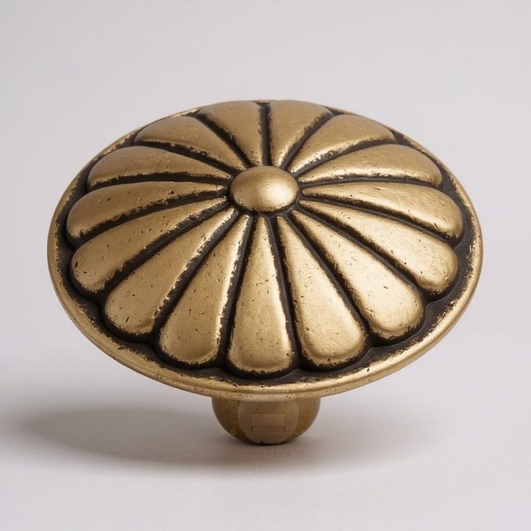 Tirador metálico floral 1