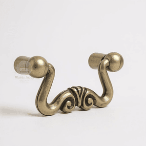 Tirador pomo decorativo bronce envejecido