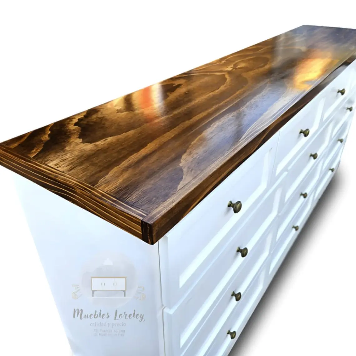 comoda de pino cafe 1