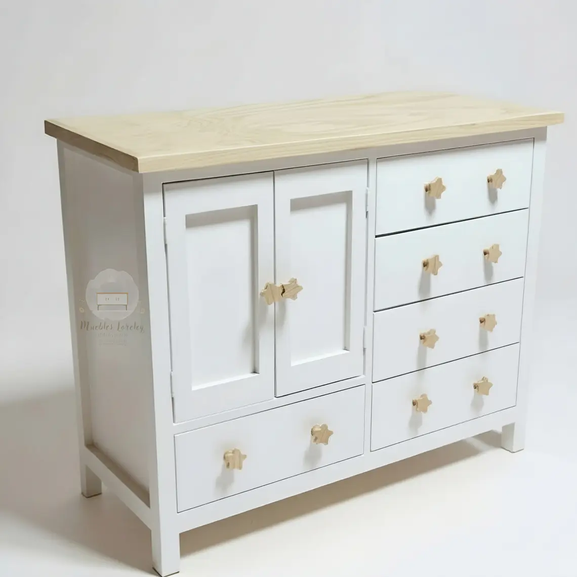 Cómoda Closet Mudador de Madera - Tiradores premium de la foto incluidos 6