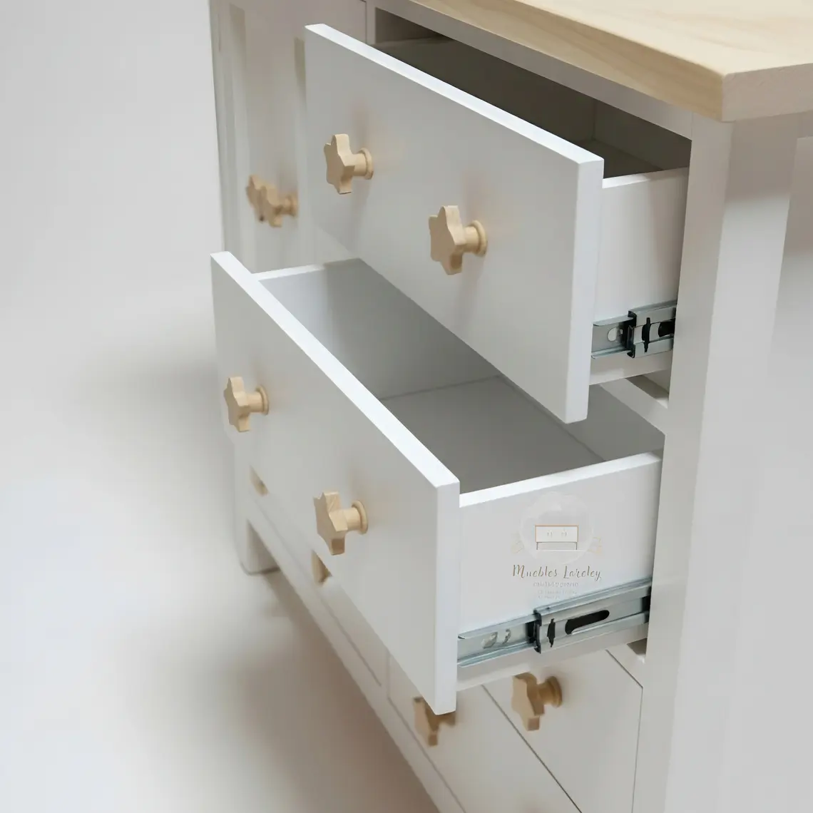 Cómoda Closet Mudador de Madera - Tiradores premium de la foto incluidos 7
