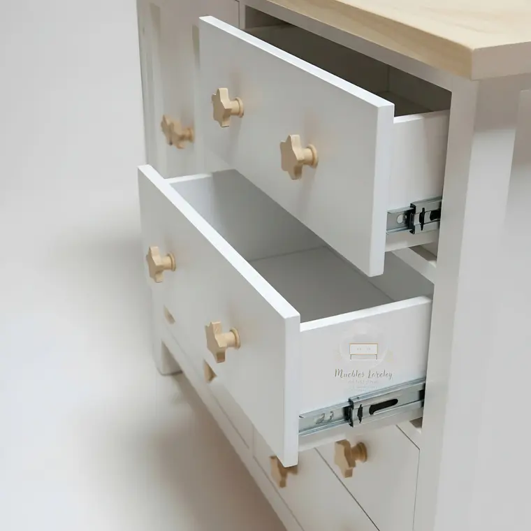Cómoda Closet Mudador de Madera - Tiradores premium de la foto incluidos 7