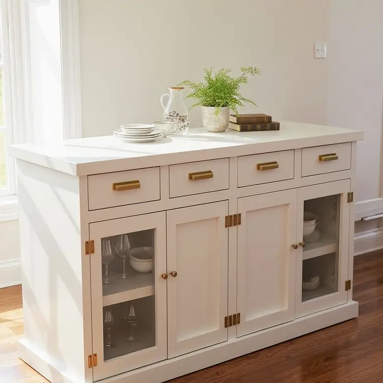 Buffet Blanco en Madera. 3