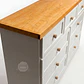 Cómoda de Madera 9 cajones Blanca y Alerce - Tiradores de la foto incluidos - Miniatura 6