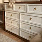 Cómoda de Madera 9 cajones Blanca y Nogal - Miniatura 2
