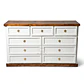 Cómoda de Madera 9 cajones Blanca y Nogal - Miniatura 5