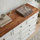 Cómoda de Madera 9 cajones Blanca y Caoba - Tiradores premium de la foto incluidos - Miniatura 5