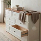 Cómoda de Madera 9 cajones Blanca y Caoba - Tiradores premium de la foto incluidos - Miniatura 4