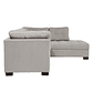 Seccional Edimburgo Derecho Chenille Gris Claro - Miniatura 5