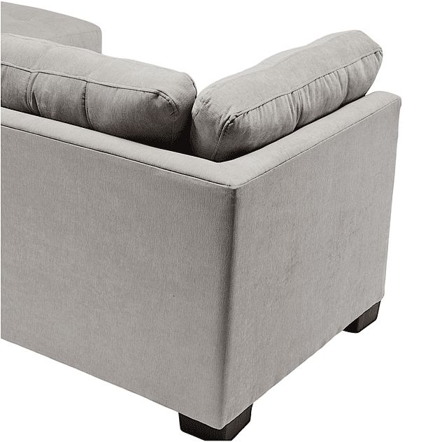 Seccional Edimburgo Derecho Chenille Gris Claro 6