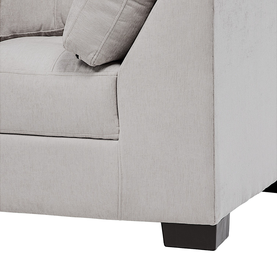 Seccional Edimburgo Izquierdo Chenille Gris Claro 9