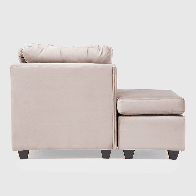 Seccional Bonsai Felpa Beige 3.1 4