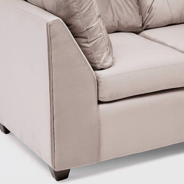 Seccional Bonsai Felpa Beige 3.1 6