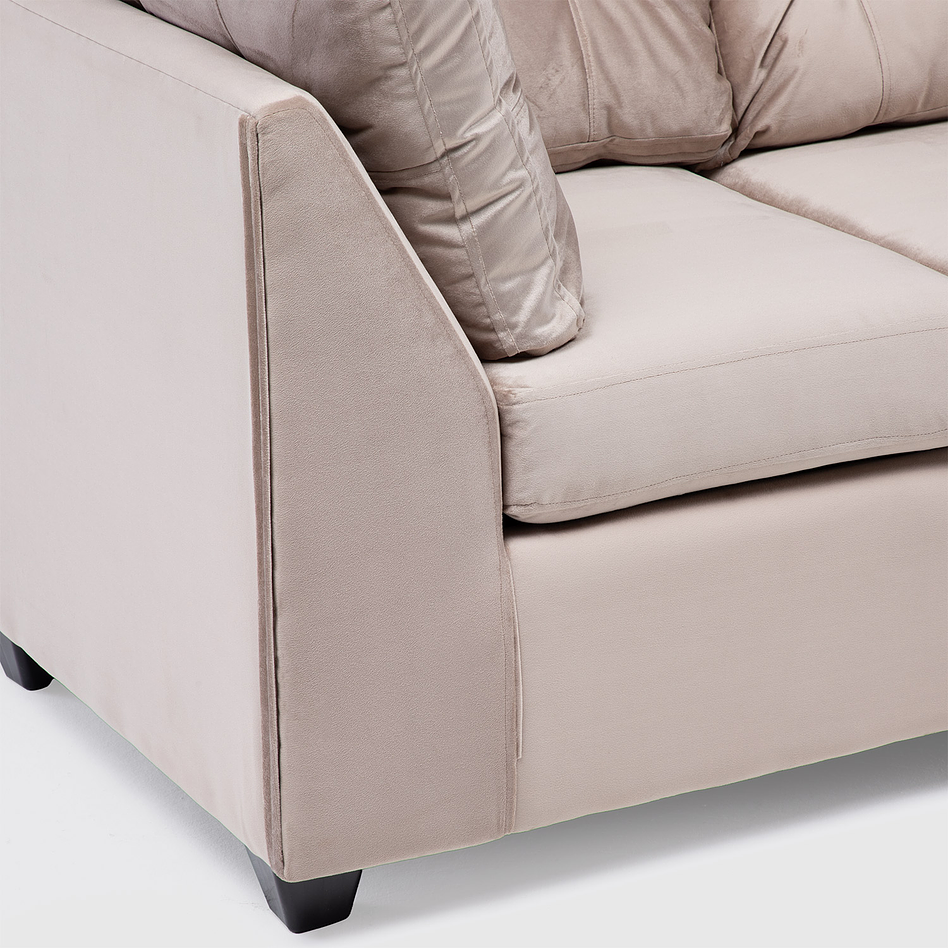 Seccional Bonsai Felpa Beige 3.1 6