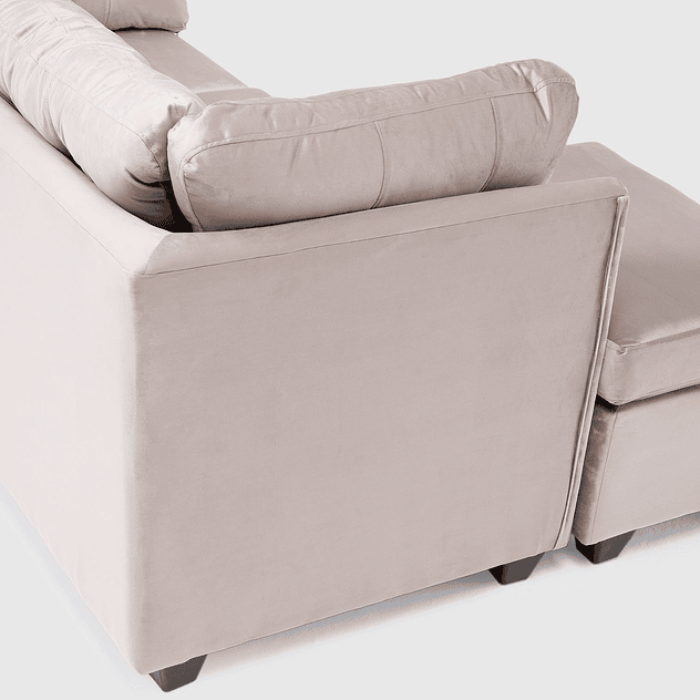 Seccional Bonsai Felpa Beige 3.1 7