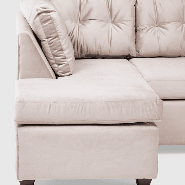 Seccional Bonsai Felpa Beige 3.1 10