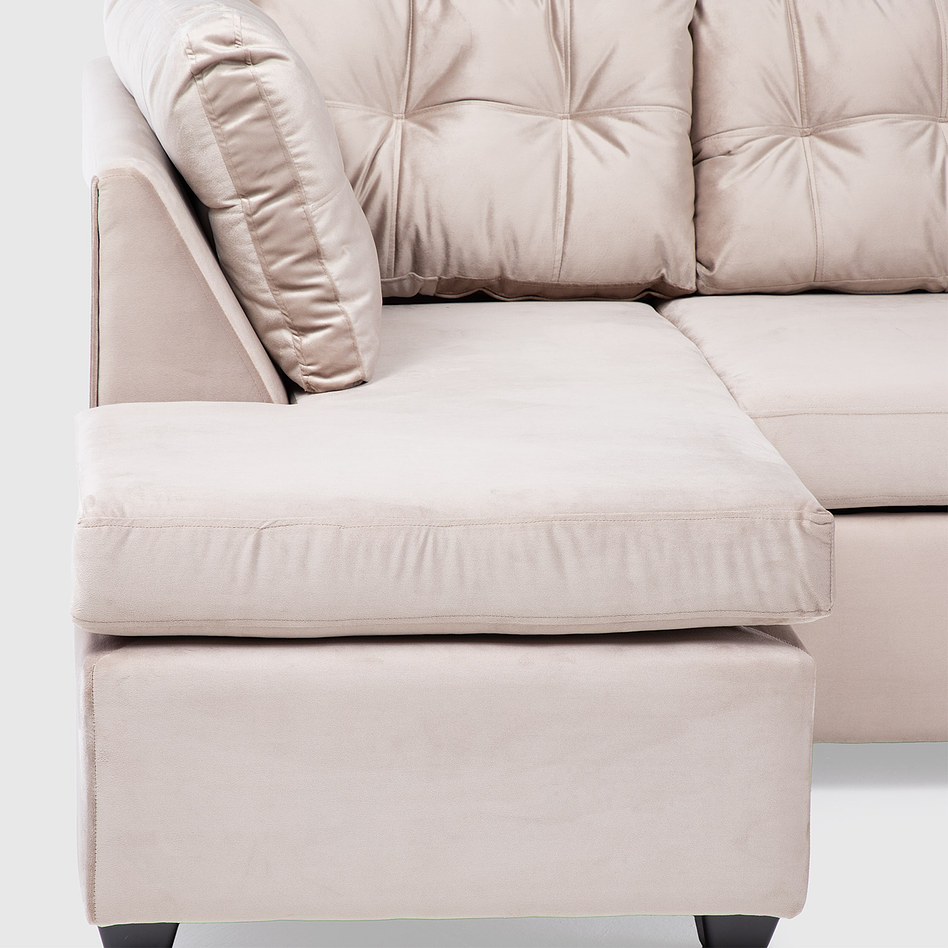 Seccional Bonsai Felpa Beige 3.1 10