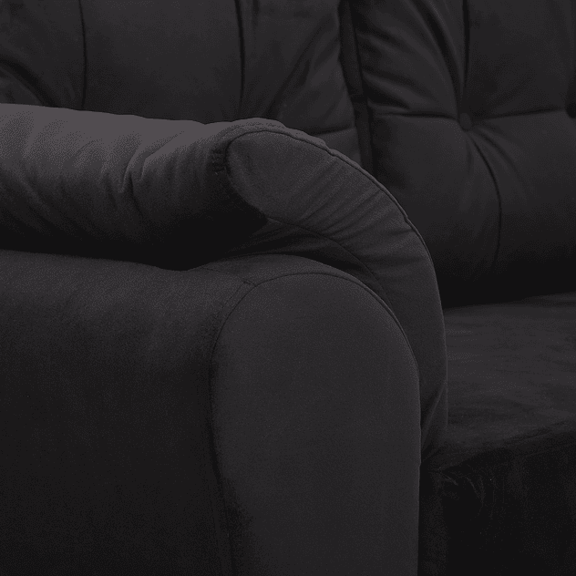 Seccional Journey Felpa Negro - Derecho 4