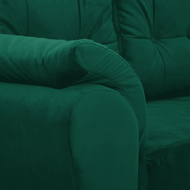 Seccional Journey Felpa Verde Esmeralda - Derecho 3
