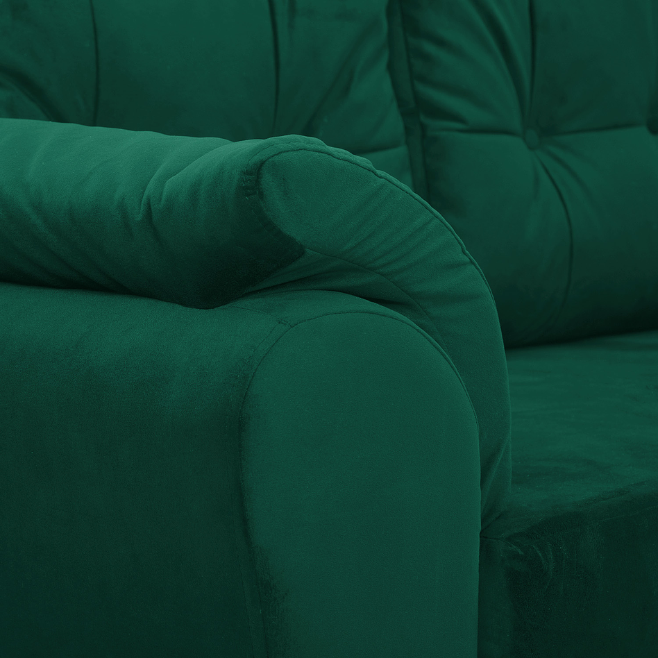 Seccional Journey Felpa Verde Esmeralda - Derecho 3