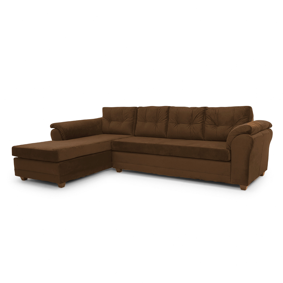 Seccional Journey Felpa Café - Izquierdo 4