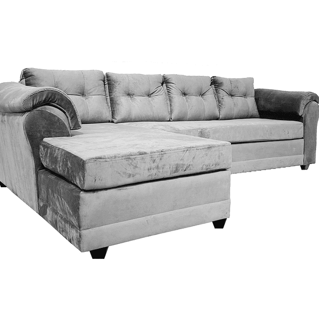 Seccional Journey Felpa Gris - Izquierdo 2