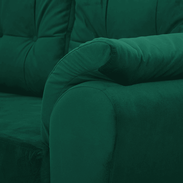 Seccional Journey Felpa Verde Esmeralda - Izquierdo 3