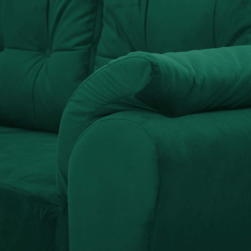 Seccional Journey Felpa Verde Esmeralda - Izquierdo 3