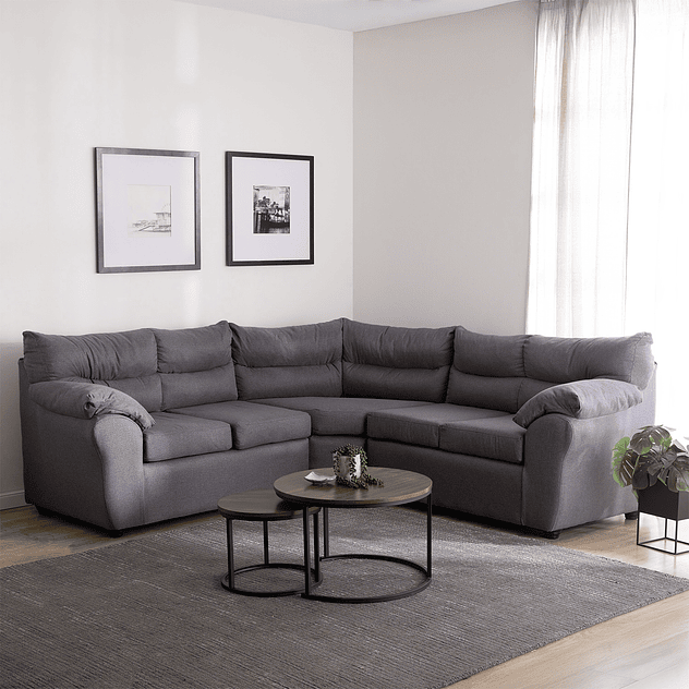 Seccional Arrayán Tela Gris Oscuro 2.1.2 2