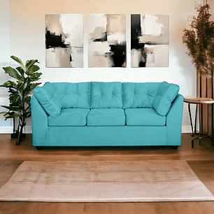 Sofá Bonsai Felpa Calipso 3c