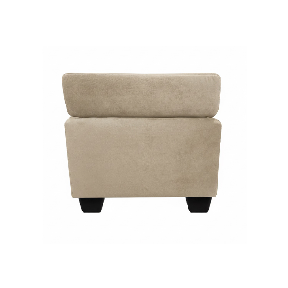 Sofá Ezeiza 3c + 1 Pouf Felpa Beige 4