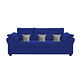Sofá Mercury Felpa Azul 3c - Miniatura 2