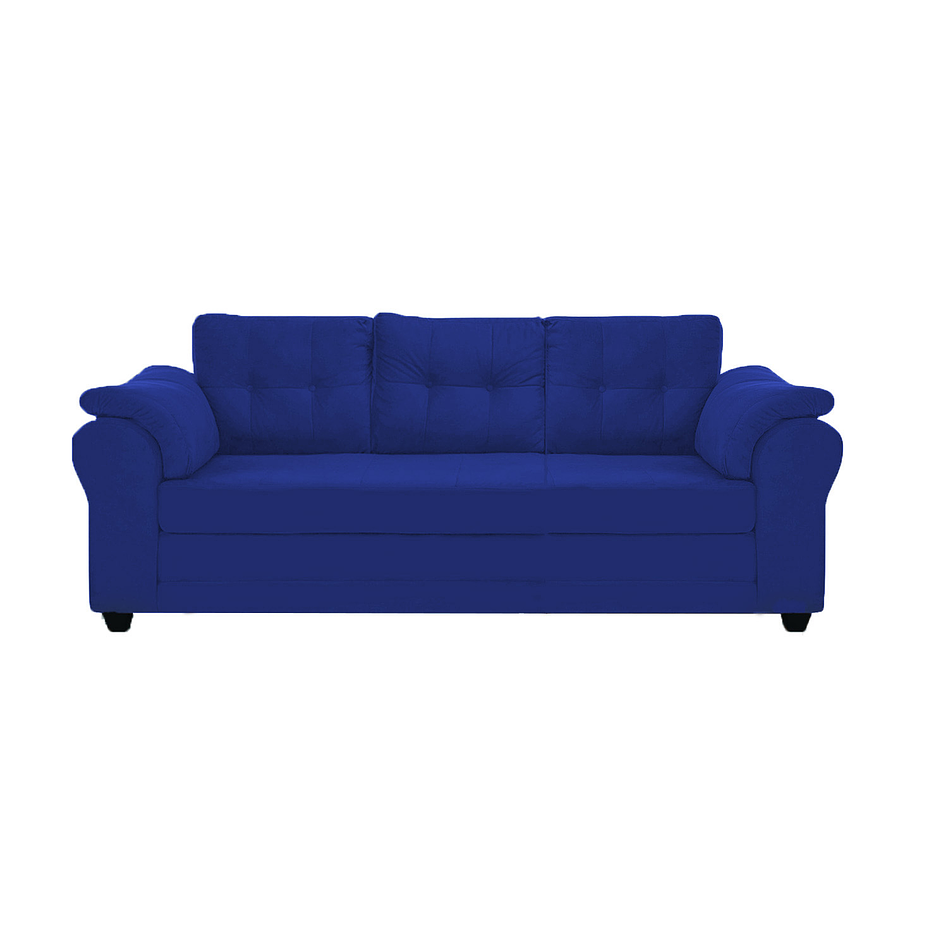 Sofá Mercury Felpa Azul 3c 1