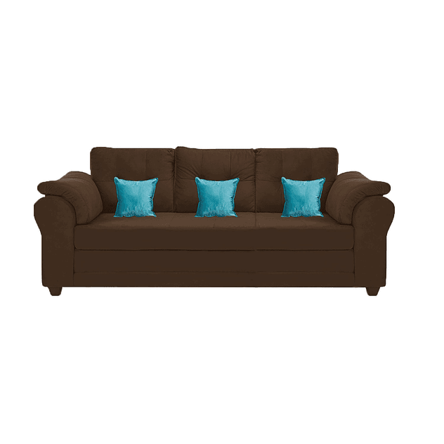 Sofá Mercury Felpa Café 3c 2