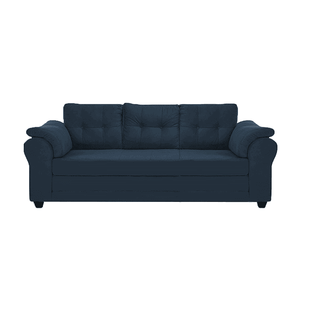 Sofá Mercury Felpa Petróleo 3c 1