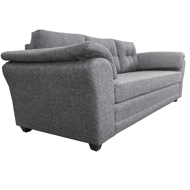 Sofá Mercury Tela Gris 3c 3