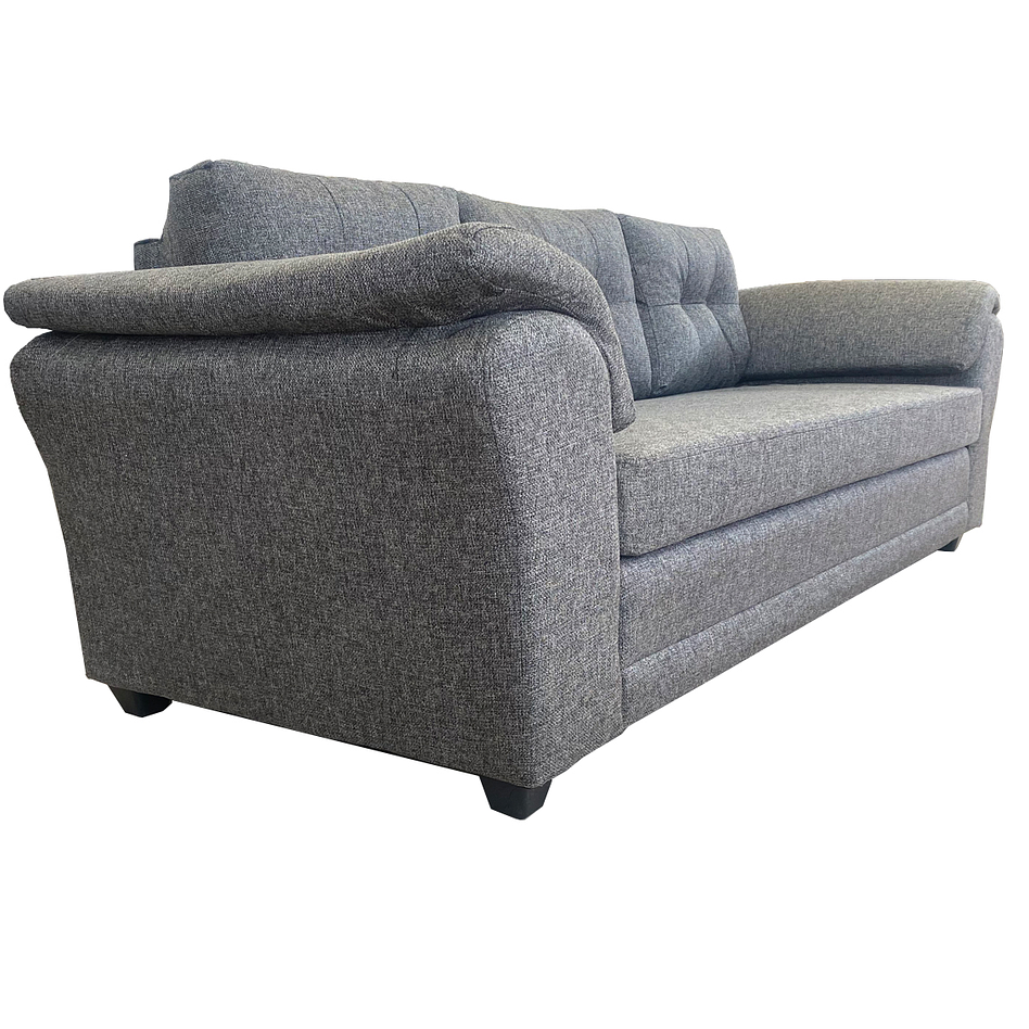 Sofá Mercury Tela Gris 3c 3