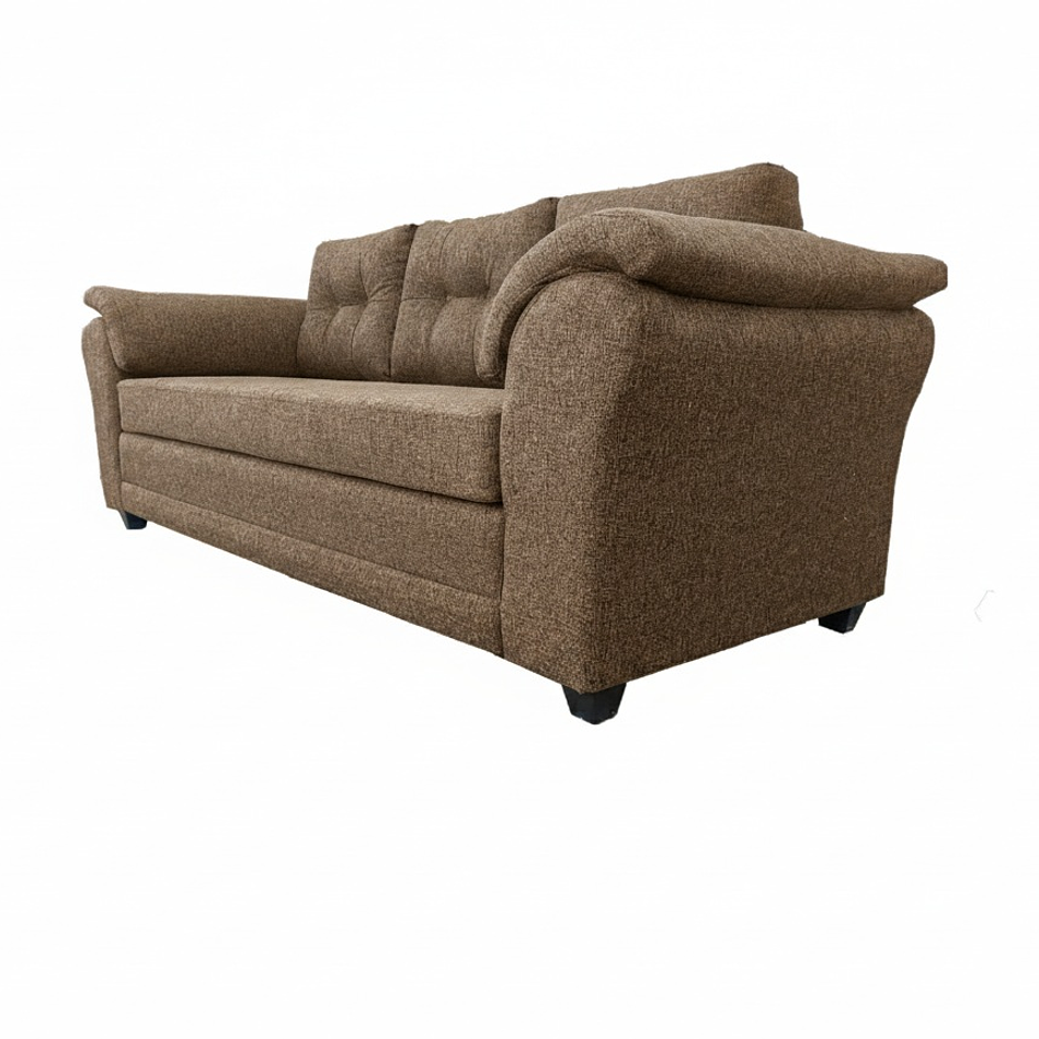 Sofá Mercury Tela Café 3c 3