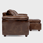 Sofá Ezeiza 3c + 1 Pouf Pu Café Envejecido - Miniatura 5